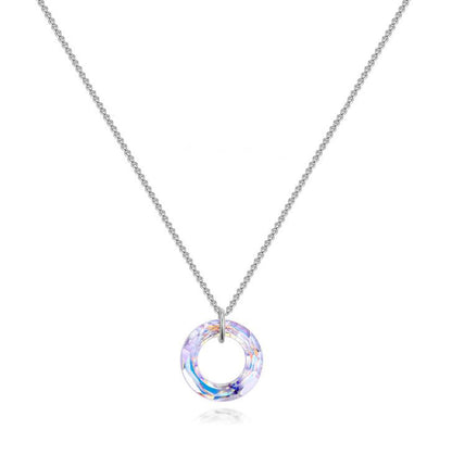 Swarovski Crystal Necklace with Fashion Layered Pendant