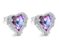 Angel Wings Swarovski Crystal Earrings (Ocean Heart)