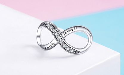 S925 Silver Infinity Beads DIY Bracelet Accessories