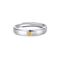 Sun Moon Flying Cloud Open Ring for Couples