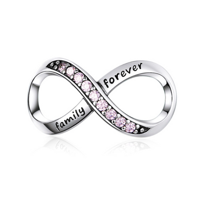 S925 Silver Infinity Beads DIY Bracelet Accessories