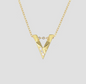 Geometric Triangle Necklace and Choker Chain