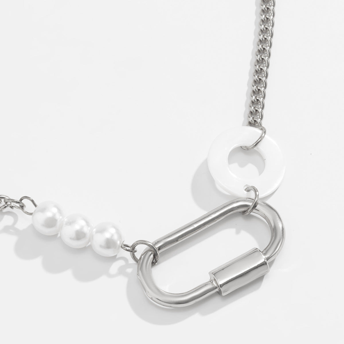 Vintage Minimalist Layered Fringe Necklace with Pearls