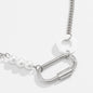 Vintage Minimalist Layered Fringe Necklace with Pearls