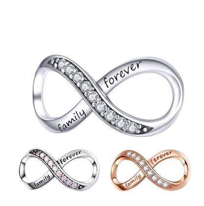 S925 Silver Infinity Beads DIY Bracelet Accessories