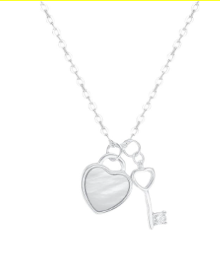 Swarovski Elements Heart Lock Necklace by Xuping