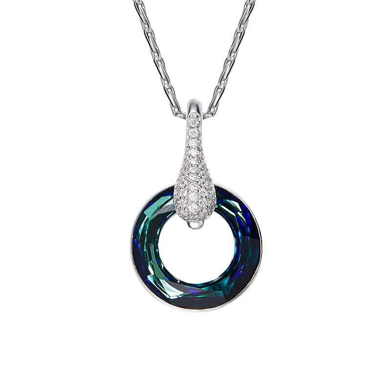S925 Silver Necklace with Swarovski Crystal Pendant