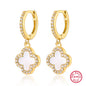S925 Silver Jewelry Set with Natural Mother-of-Pearl