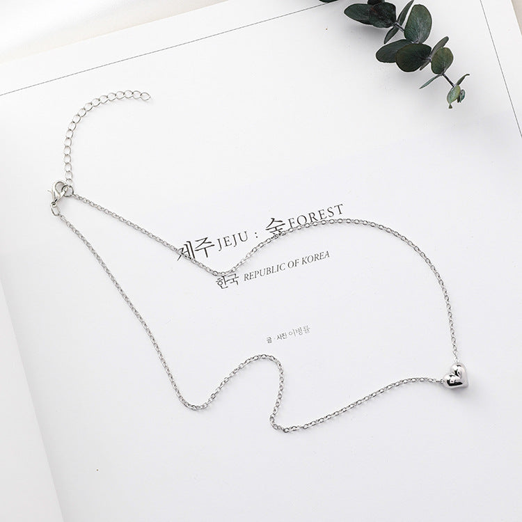 Stylish Korean Heart Pendant Choker