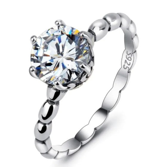 925 Silver Diamond Ring