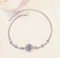 S925 Sterling Silver Starry Bracelet with Adjustable Beads