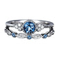 Gemstone Zircon Ring Two-In-One Set of Micro Emerald Rings Engagement Jewelry for Women Size 5-10 Todays Deals Clearance of Sale Rebajas Y ofertas De Hoy