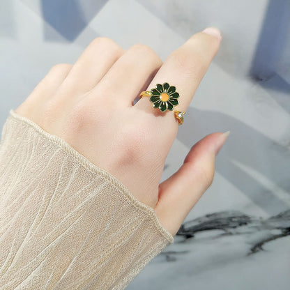 Twist Flower Fashion Ring for Women