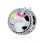 S925 Silver DIY Beads Unicorn Pendant SCC704