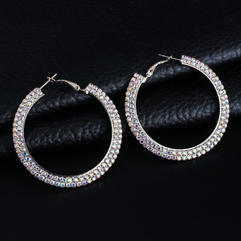 Elegant Diamond, Korean Style earrings