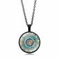 Mandala Yoga Gemstone Necklace and Earring Set