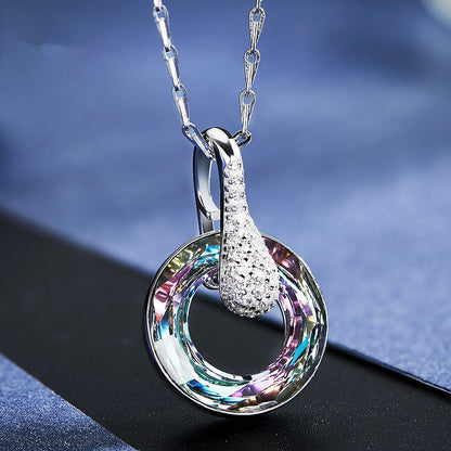 S925 Silver Necklace with Swarovski Crystal Pendant
