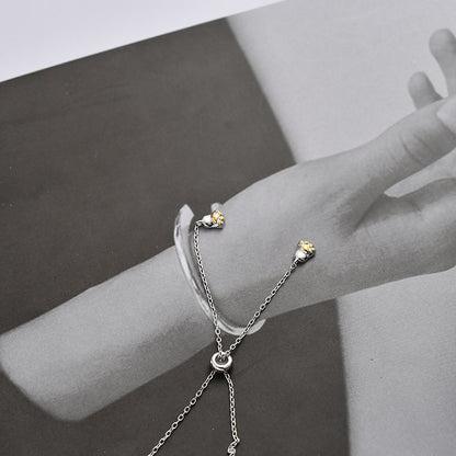 Hollow Cat Necklace - S925 Silver Minimalist Design