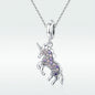 S925 Silver DIY Beads Unicorn Pendant SCC704