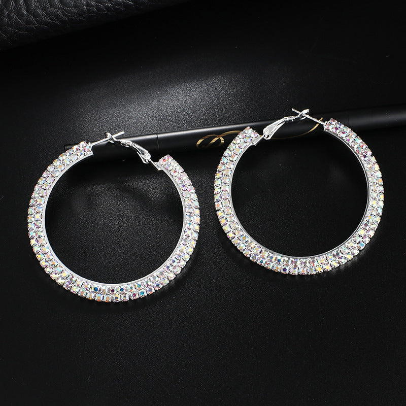 Elegant Diamond, Korean Style earrings