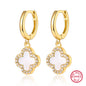 S925 Silver Jewelry Set with Natural Mother-of-Pearl